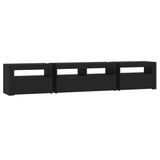 TV Cabinet Black Engineered wood Large TV Cabinet Rectangular 3152731