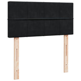 Box Spring Bed with Mattress Black 90x200 cm Velvet 3286224