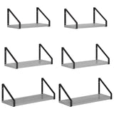 Wall Shelves 6 pcs Grey Sonoma 40 x 16 x 15.5 cm 8014644