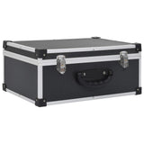 CD Case for 60 CDs Aluminium ABS Black 91857
