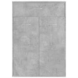 Shoe Cabinet Concrete Grey 60x35x84 cm Engineered Wood 801075