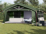Family Tent Green and White 620 x 322 x 240 cm Polyester 4100697