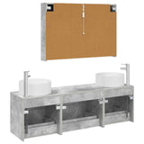 Bathroom Furniture Set 4 pcs Concrete Grey 3407066