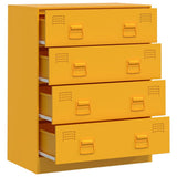 Sideboard Mustard Yellow 67x39x83 cm Steel 841682