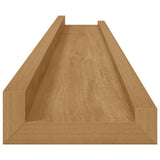 Wall Shelf with Shelf 4 pcs Brown 80 x 9 x 3 cm Engineered Wood 42020018