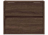 TV Wall Cabinets with LED Lights 2 pcs Brown Oak 41x31x45 cm 852284