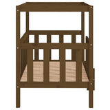 Dog Bed Honey Brown 105.5 x 83.5 x 100 cm Solid Wood Pine 822390