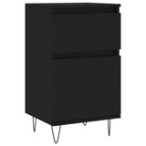 Sideboards 2 pcs Black 40x35x70 cm Engineered Wood 831151