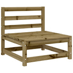ZNTS 8 Piece Garden Sofa Set Impregnated Wood Pine 3299577