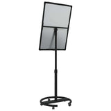 Magnetic Whiteboard Black and White 62 x 62.5 x 197 cm EPS 42019279