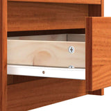Bedside Tables 2 pcs Wax Brown 40 x 30.5 x 35.5 cm Pine Wood 863950