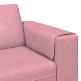 Sofa Set 3 pcs Pink Velvet 3335125