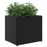 Garden Planters 2 pcs Black 36x30x32 cm Poly Rattan 3210531