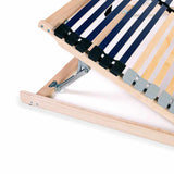 Slatted Bed Base without Mattress with 42 Slats 7 Zones 70x200 cm 246473