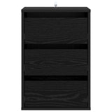 Drawer Cabinet Black Oak 41 x 40 x 58 cm Engineered Wood 8003739