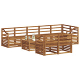 Sofa Sets 9 pcs Natural Solid Acacia Wood 3375064