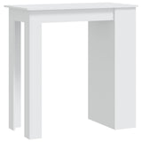 Bar Table with Storage Rack White 102x50x103.5 cm Engineered Wood 809467