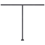 Manual Retractable Awning with LED 350x250 cm Anthracite 3069724