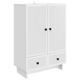 Sideboard White 66 x 34.5 x 95 cm Engineered Wood 893975
