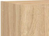 5 Piece TV Wall Units with LED Sonoma Oak Engineered Wood 3216745