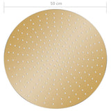 Rain Shower Head Stainless Steel 50 cm Round Gold 147707