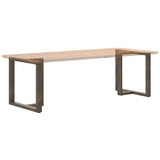 Dining Table Legs T-Shaped 2 pcs Natural Steel 70x35x cm Steel 4013059