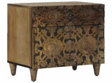 Bed cabinet with Drawer Brown 50 x 33 x 60 cm Solid Mango Wood 4018340