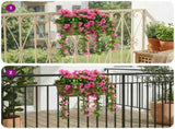 Artificial Flowers Purple Red 55 x 20 x 55 cm PE and Steel 42042384