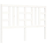 Bed Frame without Mattress White King Size Solid Wood 3193927