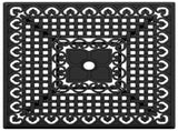 Garden Table Black 80x80x75 cm Cast Aluminium 4002812