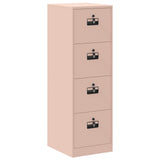 File Cabinet 2 pcs Pink 44 x 50 x 139 cm Cold-Rolled Steel 3406155