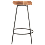 ZNTS Bar Stools 4 pcs Solid Acacia Wood 320652