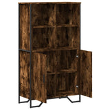 Highboard Smoked Oak 79.5x35.5x137.5 cm Engineered wood 3295309