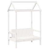 Day Bed and Bench Set with Roof without Mattress White 80x200 cm 3282207