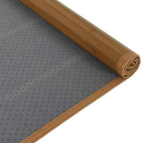 Rug Rectangular Brown 80x400 cm Bamboo 376920