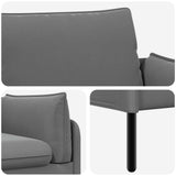 2-Seater Sofa 2-Seater Dark Grey 188 x 81 x 89 cm Velvet 42048613