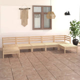 7 Piece Garden Lounge Set Solid Wood Pine 3083344