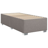 Box Spring Bed with Mattress Taupe 90x200 cm Fabric 3285789