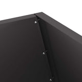 Fire Pit Black 50 x 50 x 100 cm Steel 858988