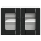 Wall Glass Cabinet LUCCA Black 60 x 31 x 40 cm Engineered Wood 884967