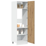 Refrigerator Cabinet Lyon Artisan Oak 60x57x207 cm Engineered Wood 856126
