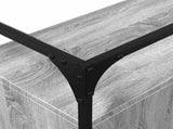 Sideboard with Glass Top Grey Sonoma 98x35x81 cm Engineered Wood 846072