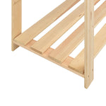ZNTS 5-Tier Storage Rack 170x38x170 cm Solid Pinewood 500 kg 286198