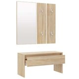 Hallway Furniture Set Sonoma Oak Engineered Wood 808786