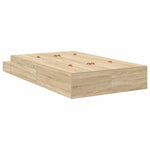 Storage Bed Frame with Drawer Sonoma Oak 236.5 x 120 x 31.5 cm 3335631
