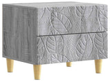 Bedside Table 2 pcs Grey Sonoma 43 x 34.5 x 48 cm 894998