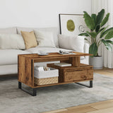 Coffee Table Old Wood 90x49x45 cm Engineered Wood 857454