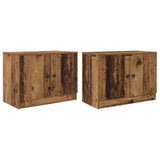 Bed Cabinet 2 pcs Old Wood 66 x 35 x 48 cm Engineered Wood 893721