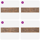 Bed Headboard Natural Solid Teak Wood 42024552