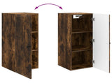 Wall-Mounted Cabinet Smoked Oak 33 x 34.5 x 90 cm 897910